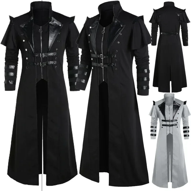 Leather Work Jacket - Мужской винтажный костюм на Хэллоуин: средневековый,