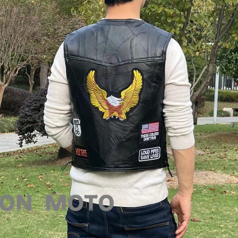 НОВЫЙ Мотоциклетный жилет для  – обзор и цена Leather Work Jacket