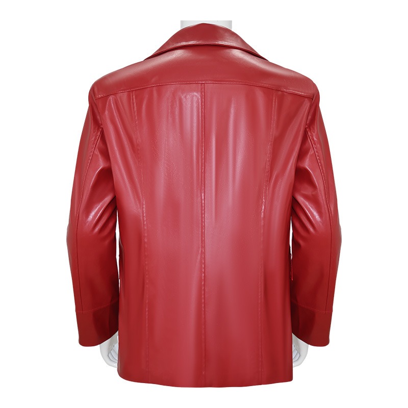 Мужская красная кожаная куртка – обзор и цена Leather Work Jacket