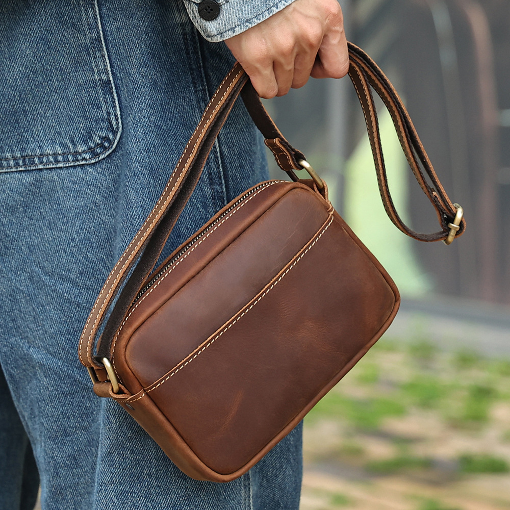 Роскошная мужская сумка-мессен – обзор и цена Leather Work Bag Mens