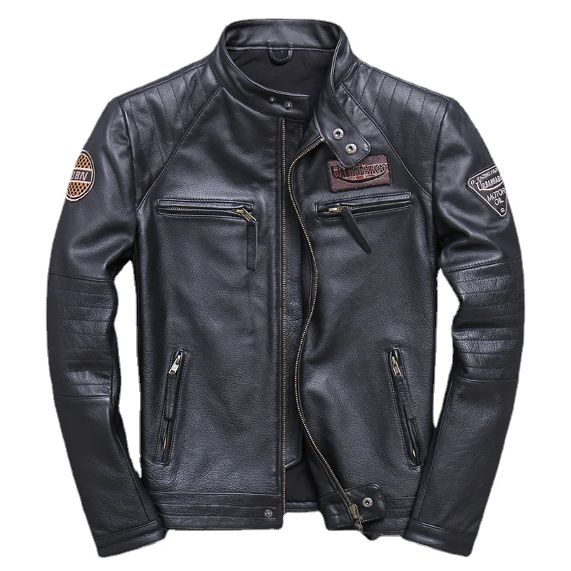 Мужская приталенная байкерская – обзор и цена Leather Work Jacket