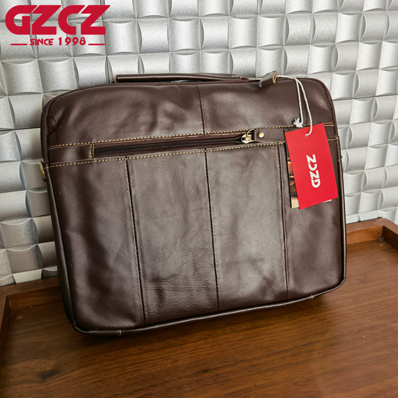 Мужская сумка GZCZ: деловая, д – обзор и цена Leather Work Handbag