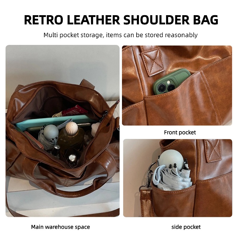 Женская ретро-сумка из мягкой  – обзор и цена Leather Work Handbag