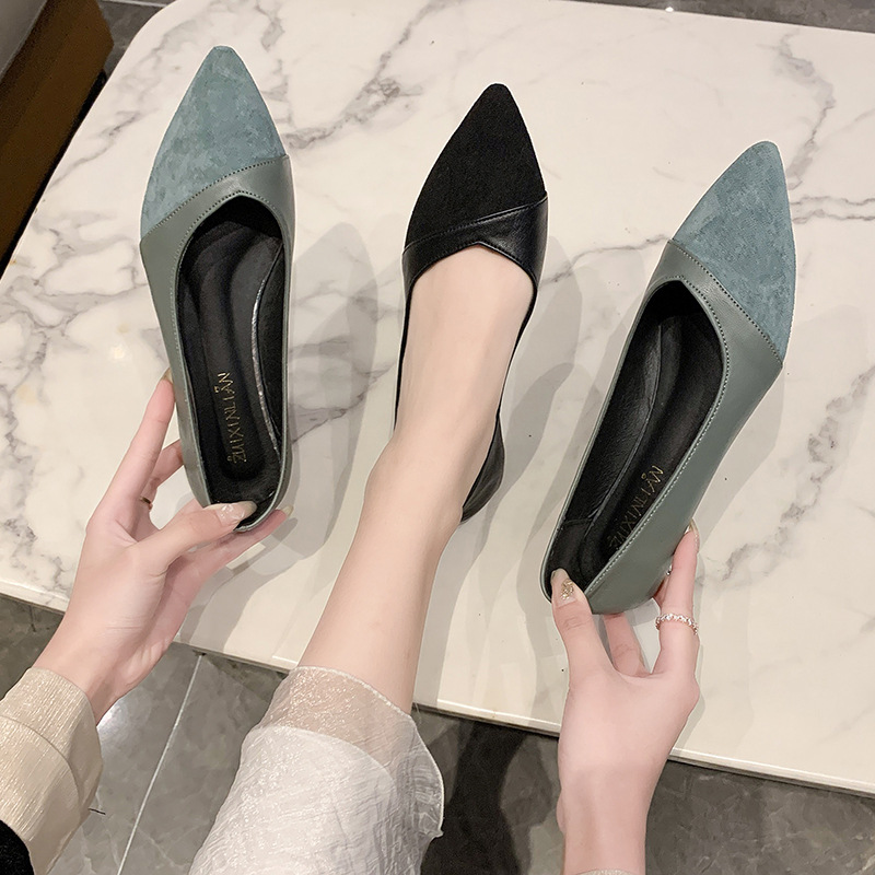 Черные женские кожаные туфли н – обзор и цена Leather Work Women Shoes