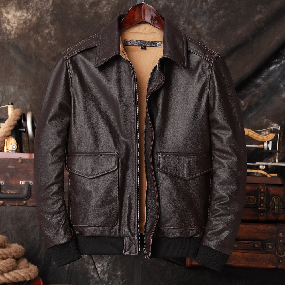 Куртка-бомбер A2 Pilot из нату – обзор и цена Leather Work Jacket