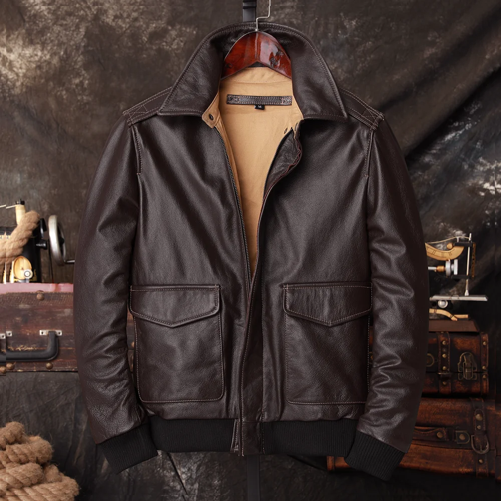 Куртка-бомбер A2 Pilot из нату – обзор и цена Leather Work Jacket