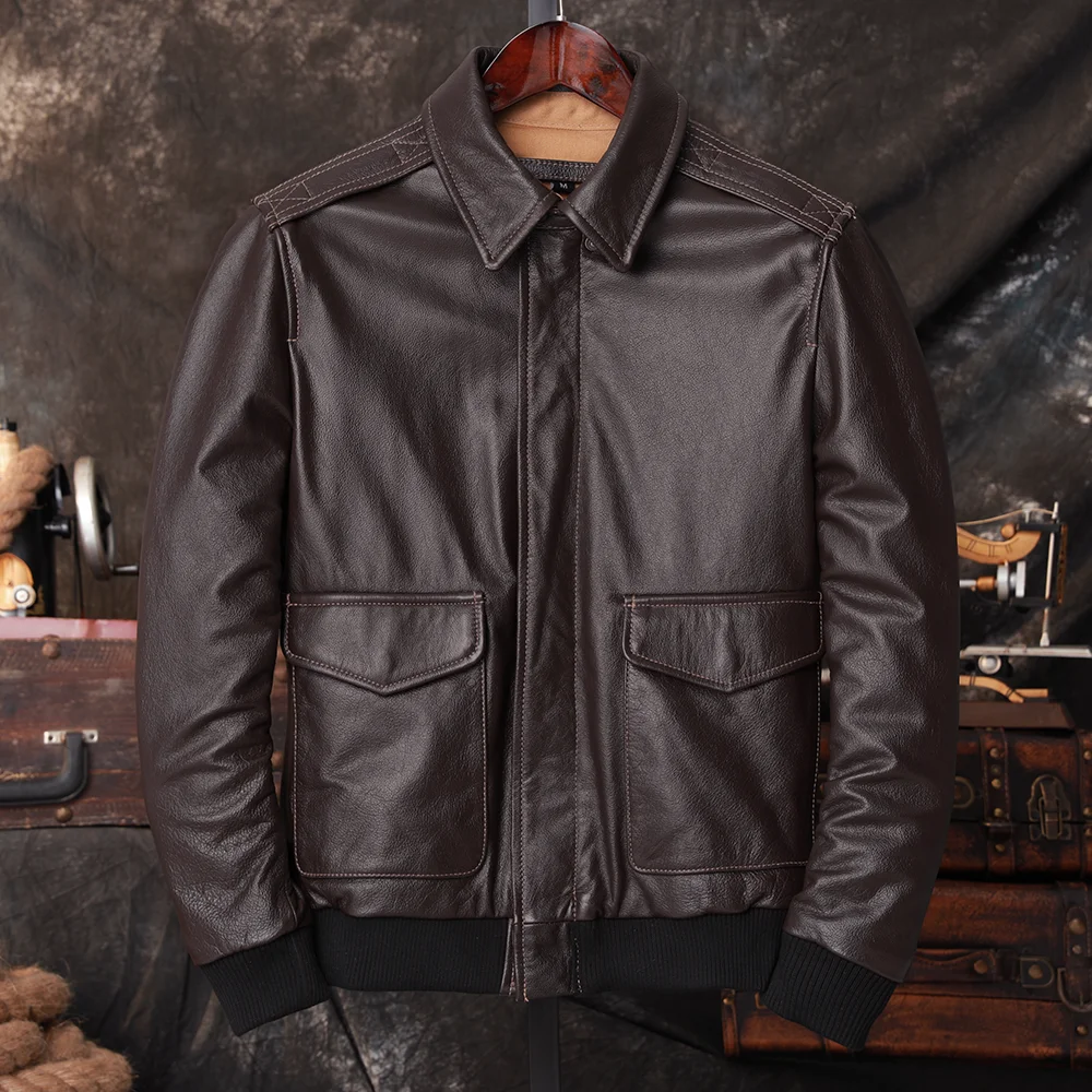 Куртка-бомбер A2 Pilot из нату – обзор и цена Leather Work Jacket