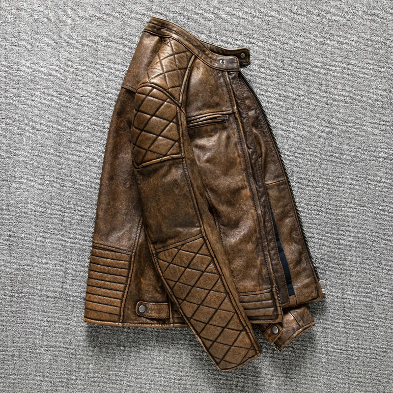 Винтажная мужская кожаная курт – обзор и цена Leather Work Jacket