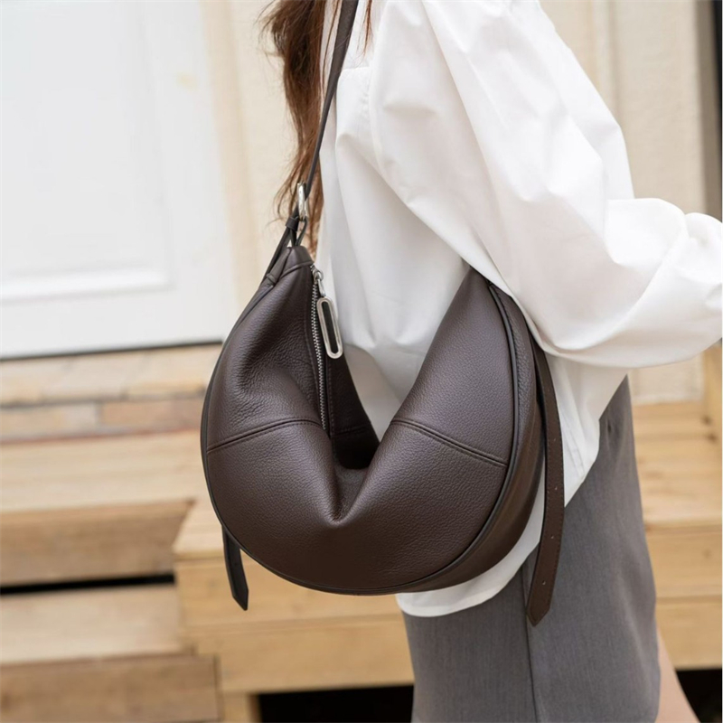Сумка-хобо BURMINSA из натурал – обзор и цена Leather Work Handbag