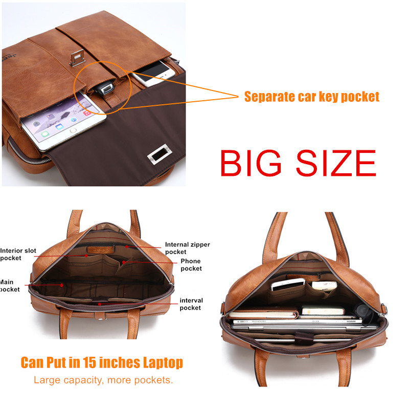Мужской кожаный портфель Jeep  – обзор и цена Leather Work Bag Mens