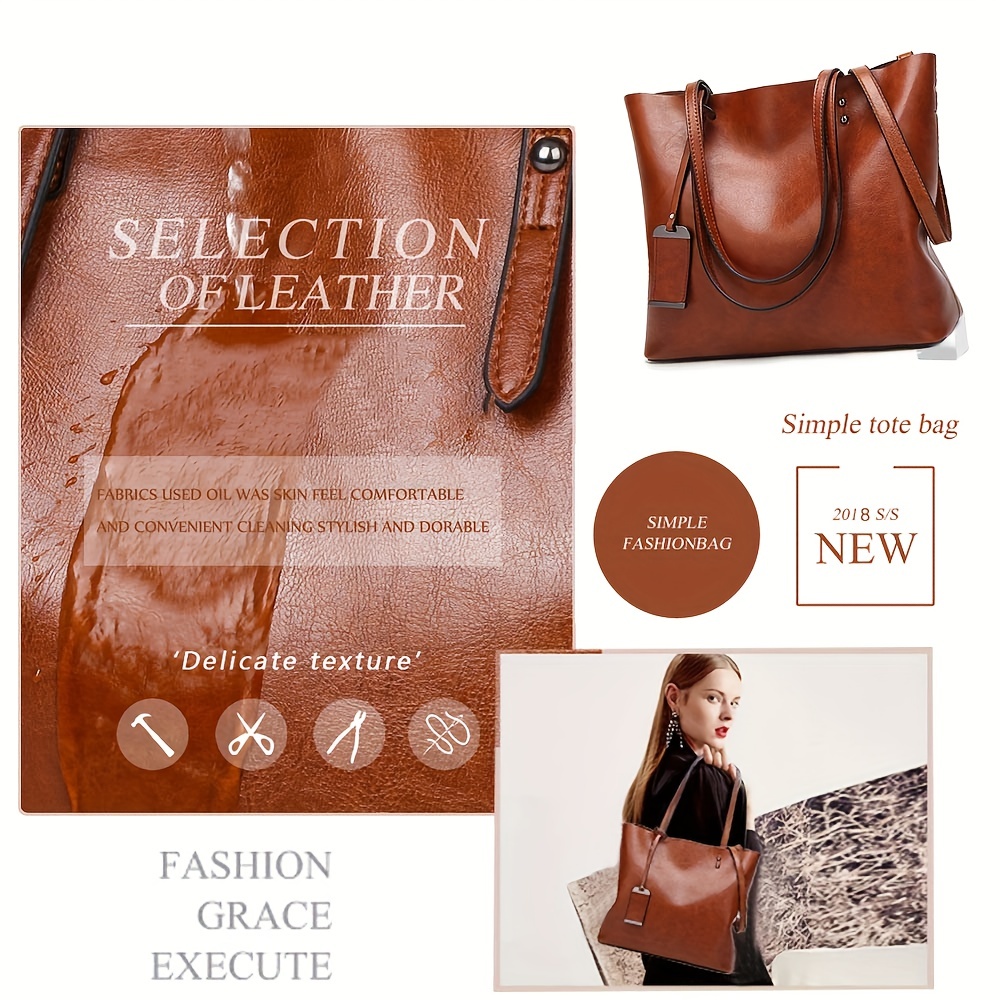 Модная классическая кожаная же – обзор и цена Leather Work Handbag